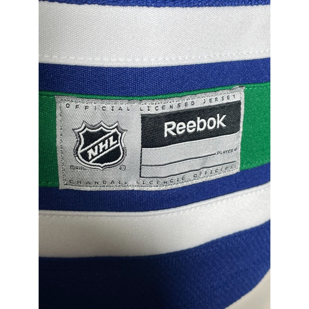 Vancouver Canucks NHL Reebok Blue Premier Alternate Jersey Women's LARGE - Picture 7 of 15